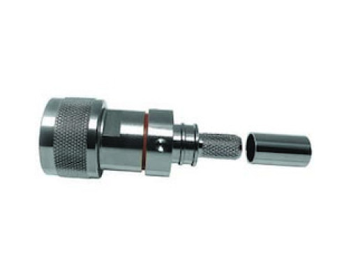 TIMES MICROWAVE EZ-240-UM-X 3190-8010       UHF-MALE PLUG CRIMP   CONNECTOR NON-SOLDER PIN NO BRAID TRIM