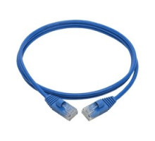 TRIPP LITE N261-S04-BL        Cat6a Gigabit Snagless Molded Slim UTP Network Patch Cable RJ45 M/M , Blue, 4 ft.