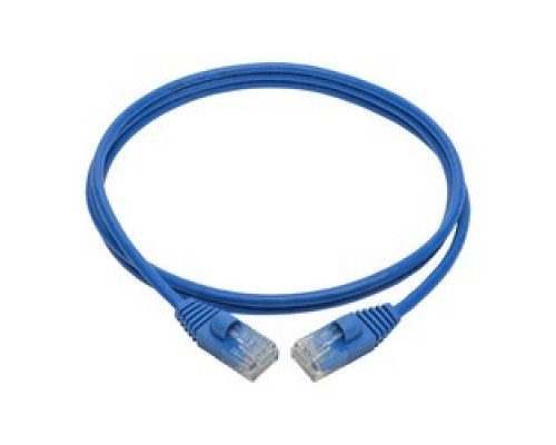 TRIPP LITE N261-S04-BL        Cat6a Gigabit Snagless Molded Slim UTP Network Patch Cable RJ45 M/M , Blue, 4 ft.