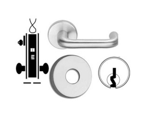 SCHLAGE ALLEGION BRAND  L9092PEU-RX 03B 626 C 12/24VDC        Door Mortise Lock, Keyed, Electrically Unlocking, C Keyway, 12/24 Volt DC, 2-13/16