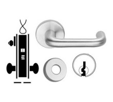 SCHLAGE ALLEGION BRAND  L9092PEU-RX 03A 613 E 12/24VDC        Door Mortise Lock, Keyed, Electrically Unlocking, E Keyway, 12/24 Volt DC, 2-13/16