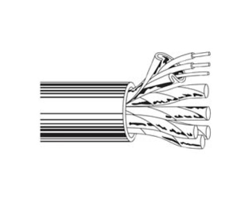 BELDEN  8767 060500               Multi-Conductor - Audio, Control and Instrumentation Cable 3-Pair FS 22 AWG PVC PVC Chrome