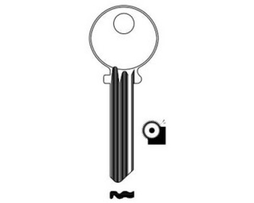 KABA ILCO CORP  A1515 NS A31  IAR00000063              Cylinder Lock Key Blank, Look-Alike, 6-Pin, Natural Nickel Silver, 6 Price Group, For Medeco