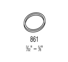 KABA ILCO CORP  861Q-28-10               Mortise Cylinder Collar, Solid, 3/8