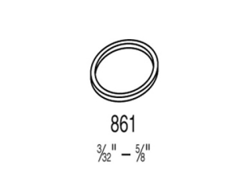 KABA ILCO CORP  861E-28-10               Mortise Cylinder Collar, Solid, 5/32