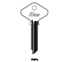 KABA ILCO CORP  H998GA NP A15  AA68929002              Cylinder Lock Key Blank, 7-1/2-Pin, Sectional, Brass, Nickel Plated, 15 Price Group, For Yale