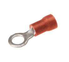 BURNDY  TP166  509444              Copper Terminal, Ring Tongue, 22-16 AWG, #4-#6 Stud, Vinyl Insulated, Tin Plated