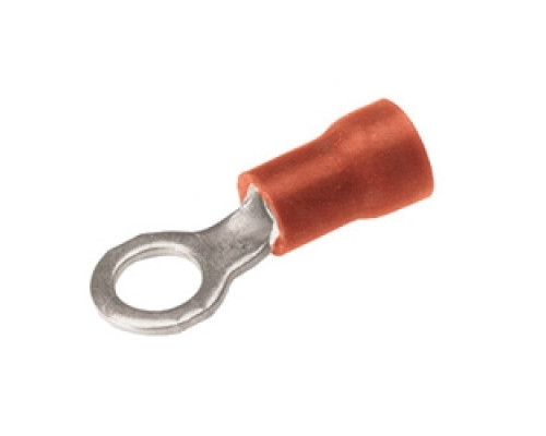 BURNDY  TP166  509444              Copper Terminal, Ring Tongue, 22-16 AWG, #4-#6 Stud, Vinyl Insulated, Tin Plated
