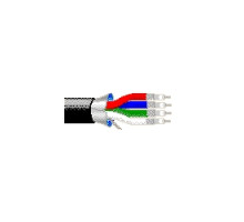 BELDEN BAV  1521A 0101000               Coax - Bundled RGB Coaxial Cables Miniature Type 4 30 AWG FHDPE BRD PVC FS PVC Black