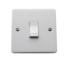 ROFU INTERNATIONAL CORP  1010               Electric Strike Rocker Switch, Momentary, Under Mount, C-Contact, 3-3/8