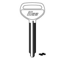 KABA ILCO CORP  TR50 NP A12  X220              Vehicle Key Blank, Brass, Nickel Plated, 12 Price Group, For Toyota