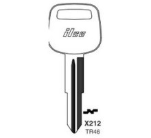 KABA ILCO CORP  TR46 NP A05  X212              Vehicle Key Blank, Brass, Nickel Plated, 5 Price Group, For Toyota