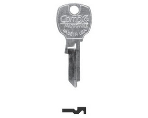 NATIONAL CABINET LOCK  D4300               Mailbox Lock Key Blank, Pin Tumbler, Standard, 5-Pin, Brass, For 1000PS to 1999PS and 3000PS to 3999PS Lock