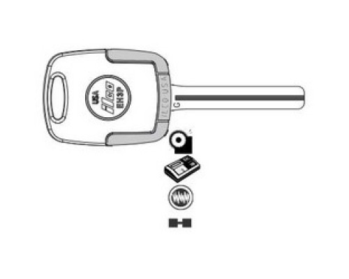 KABA ILCO CORP  EK3P-KK9 NS A92  AX00005040              Vehicle Key, G, Electronic, Cloning Tool, Special Key Machine, Natural Nickel Silver, 62 Price Group, For Kia Amanti, Borrego, Sorento