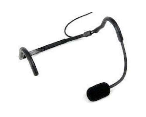 TOA ELECTRONICS INC  MIC-SJ66-BK               Aerobics Headband Microphone, Super Cardioid Electret Condenser, 120 dB SPL, 2 to 10 Volt, 50 Microampere, 60 Hertz to 16 Kilohertz, 3000 Ohm, 1500 MM Length Cable, Black