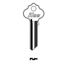 KABA ILCO CORP  1054FN NP A02  AL3584900B              Cylinder Lock Key Blank, Brass, Nickel Plated, 2 Price Group, For Ilco