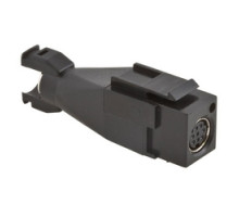 HUBBELL PREMISE WIRING  SFAVCS               Snap-Fit, Audio/Video, 8-Pin Coupler, Straight,Female to Female, Black