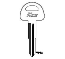 KABA ILCO CORP  SUZ17 NP A05  X186              Vehicle Key Blank, Brass, Nickel Plated, 5 Price Group, For Suzuki Motorcycle
