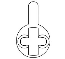 SCHLAGE ALLEGION BRAND  B520-256        Door Lock Cylinder Cam, For Corbin Russwin 20-001 Series Door Lock