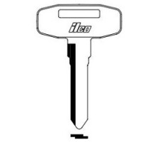 KABA ILCO CORP  FU2 NP A12               Vehicle Key Blank, Brass, Nickel Plated, 12 Price Group, For Mitsubishi