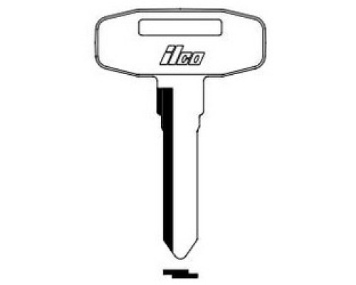 KABA ILCO CORP  FU2 NP A12               Vehicle Key Blank, Brass, Nickel Plated, 12 Price Group, For Mitsubishi