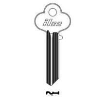KABA ILCO CORP  A1015M NS A55  AA47085033              Cylinder Lock Key Blank, 6-Pin, Master, Natural Nickel Silver, 15 Price Group, For Lockwood