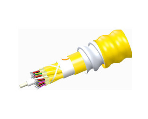 COMMSCOPE ENTERPRISE SOLUTIONS  760127886  P-024-DZ-8W-FSUYL              Fiber Cable, Plenum Distribution, Interlocking Aluminum Armored, Plenum Jacket, 24 Fiber Single-Unit, Teraspeed OS2 Single-Mode