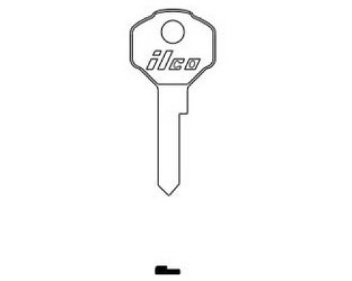 KABA ILCO CORP  1125F NP A15  AA26333012              Vehicle Key Blank, Brass, Nickel Plated, 15 Price Group, For Ford