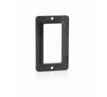 LEVITON  3060-E               Cover Plate, Standard, Single, Gang, Thermoplastic GFCI/Decora Receptacles, Black