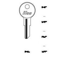 KABA ILCO CORP  1043B NP A03  AL00302622              Cylinder Lock Key Blank, Brass, Nickel Plated, 3 Price Group, For Illinois
