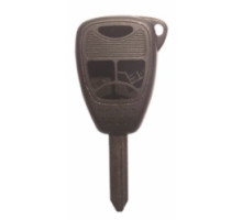 KABA ILCO CORP  CHRY-4B1 NP A27  AJ00001213              Vehicle Shell Key, 4-Button, Type 1 Shell, Brass, Nickel Plated, 27 Price Group, For Chrysler