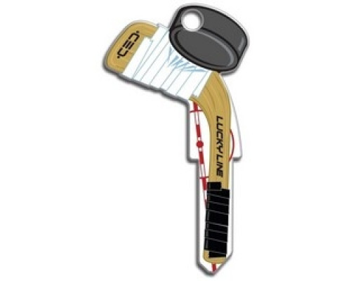 LUCKY LINE PRODUCTS INC  B130K               House Key, Kwikset, HocHouse Key, Brass, Enamel Coating, 1 each per Card
