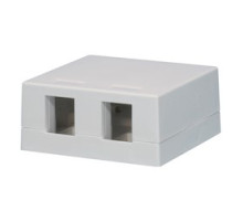 LIBERTY CABLE  LSMB2WH               Surface Mount Box, 2 Port