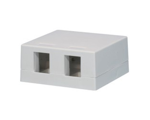 LIBERTY CABLE  LSMB2WH               Surface Mount Box, 2 Port