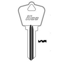 KABA ILCO CORP  A1179S NP A13  AA61695102              Cylinder Lock Key Blank, 6-Pin, Sectional, Brass, Nickel Plated, 13 Price Group, For Arrow