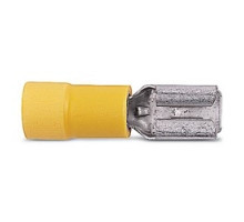 THOMAS & BETTS  TV10-250FD-L               Insulated Vinyl Female, 250 Series Disconnects for Wire Range 12-10, Yellow