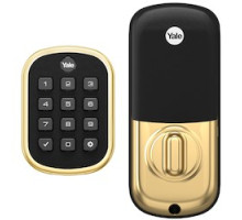 YALE RESIDENTIAL  YRD136-ZW2-605               YRD136-ZW2-605        PUSHBUTTON Z-WAVE DBOLT    POLISHED BRASS