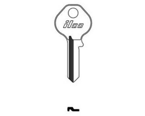 KABA ILCO CORP  MA7 NP A13               Cylinder Lock Key Blank, Brass, Nickel Plated, 13 Price Group, For Master