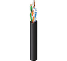 BELDEN  2146A 0101000               Ethernet Cable, Solid, 4-Pair, Cat 6, U/UTP, CMR/CMX, 23 AWG Bare Copper, 6.477 MM Diameter x 1000’ Length, Polyolefin Insulation, PVC Jacket, Black
