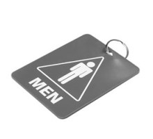 LUCKY LINE PRODUCTS INC  53100               Restroom Tag, Rectangular, Men, 4-1/2
