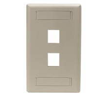 HUBBELL PREMISE WIRING  IFP11EI               Plate, Wall, Flush, 1-G, 1Port, Electric Ivory