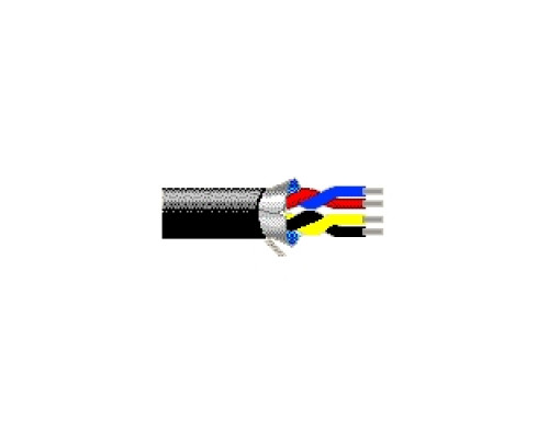 BELDEN  9184 0101000               Multi-Conductor - Audio, Control and Instrumentation Cable 2-Pair 22 AWG FHDPE Shield PVC Black