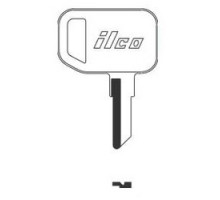 KABA ILCO CORP  E1098JD NP A04               Vehicle Key Blank, Brass, Nickel Plated, 4 Price Group, For John Deere