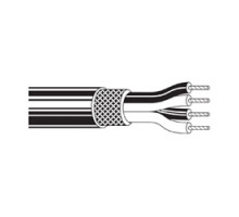BELDEN BAV  1804A J5C500               Multi-Conductor - Four-Conductor Star Quad, Low-Impedance Cable 4 28 AWG STR PP Shield PVC Black, Vivid Matte