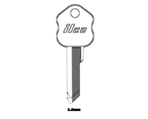 KABA ILCO CORP  SY5-NS NS A53               Safe Deposit Key Blank, 6-Pin, Natural Nickel Silver, 12 Price Group, For Security/Kumahira