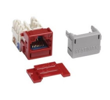 COMMSCOPE SYSTIMAX SOLUTIONS  760092445  MGS600-317              Category 6A Jack, GigaSPEED X10D MGS600 Series Information Outlet, Red