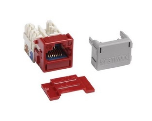 COMMSCOPE SYSTIMAX SOLUTIONS  760092445  MGS600-317              Category 6A Jack, GigaSPEED X10D MGS600 Series Information Outlet, Red