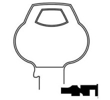 CORBIN RUSSWIN INC  N23-6PIN-11               Door Lock Key Blank, Reverse, Cylinder, Single-Section, Standard, 6-Pin, N-Class Bitting, Plain Bow