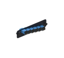 COMMSCOPE SYSTIMAX SOLUTIONS  760067165  PNL-BK-012-SFA-LC02-BL-SHUTTERED              Fiber Adapter Panel, 1000-Type, 6 Teraspeed Single-mode Duplex LC, 6 Fiber, Blue Adapter