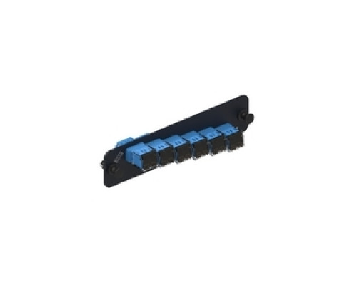COMMSCOPE SYSTIMAX SOLUTIONS  760067165  PNL-BK-012-SFA-LC02-BL-SHUTTERED              Fiber Adapter Panel, 1000-Type, 6 Teraspeed Single-mode Duplex LC, 6 Fiber, Blue Adapter